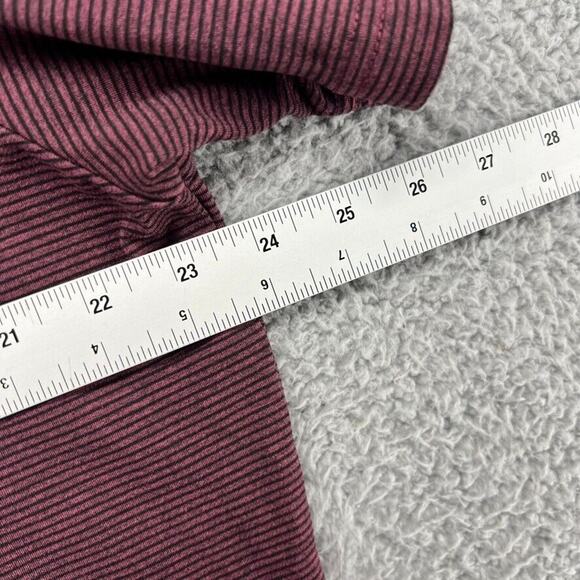 01 Algo Polo Shirt Men's Extra Large Red Black Striped Quick Dry Wicking Golf - Picture 4 of 9